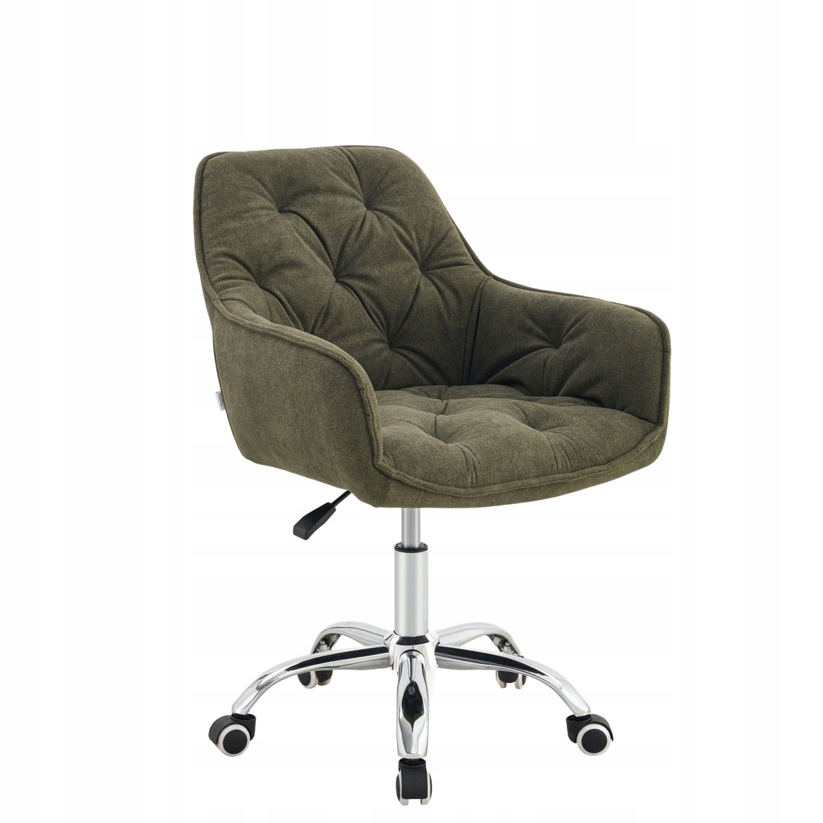 Otočná stolička Fussy v látke zelená 57x61x80-90 cm Homla