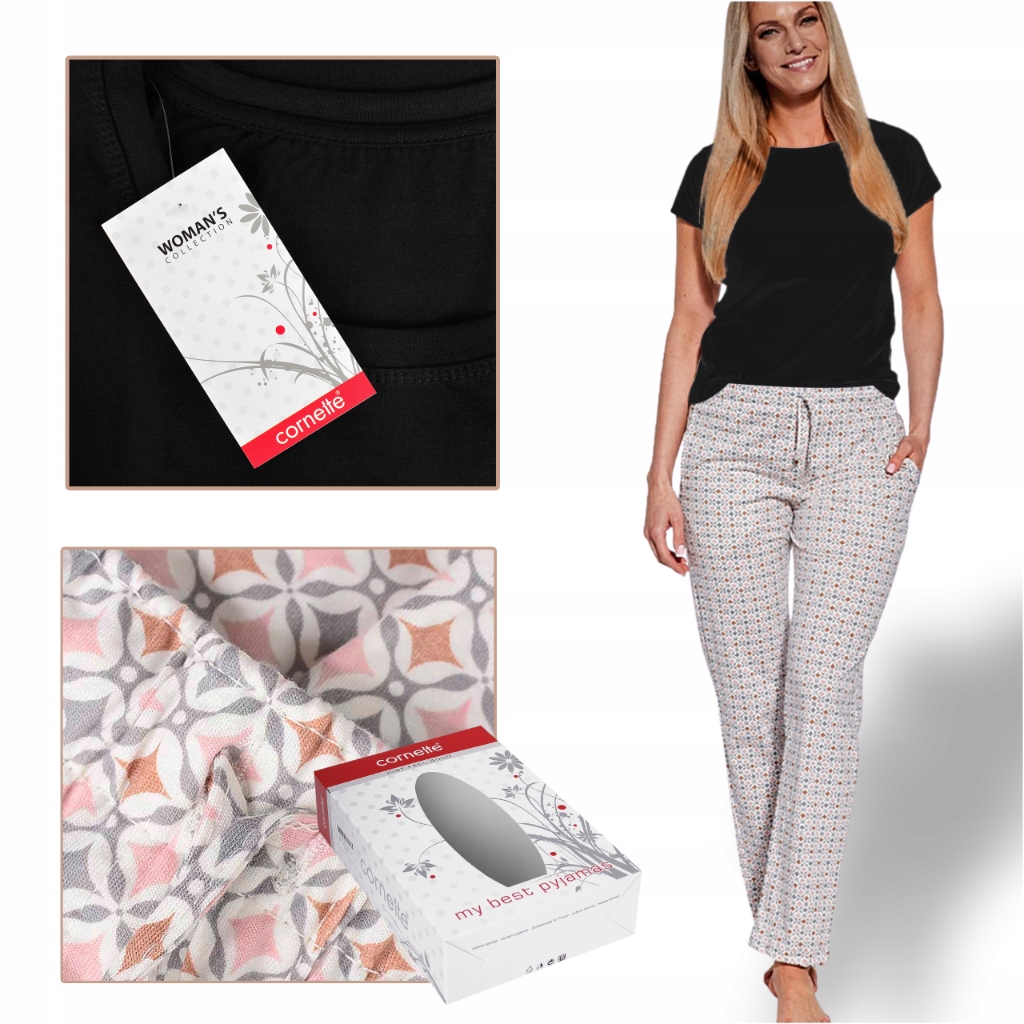 Cornette Dámské pyžamo Tričko Dlouhé kalhoty 918_035 Bavlna Velikost XXL