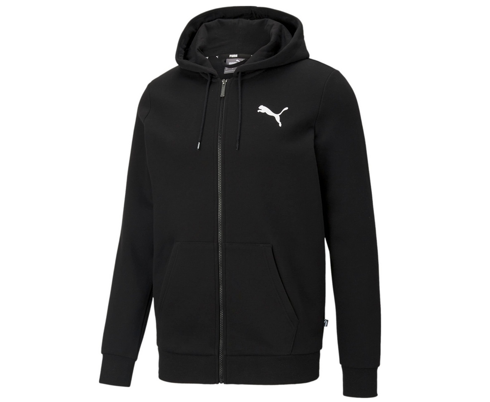 Puma tepláková mikina pánská černá rozepínací s kapucí sportovní XL