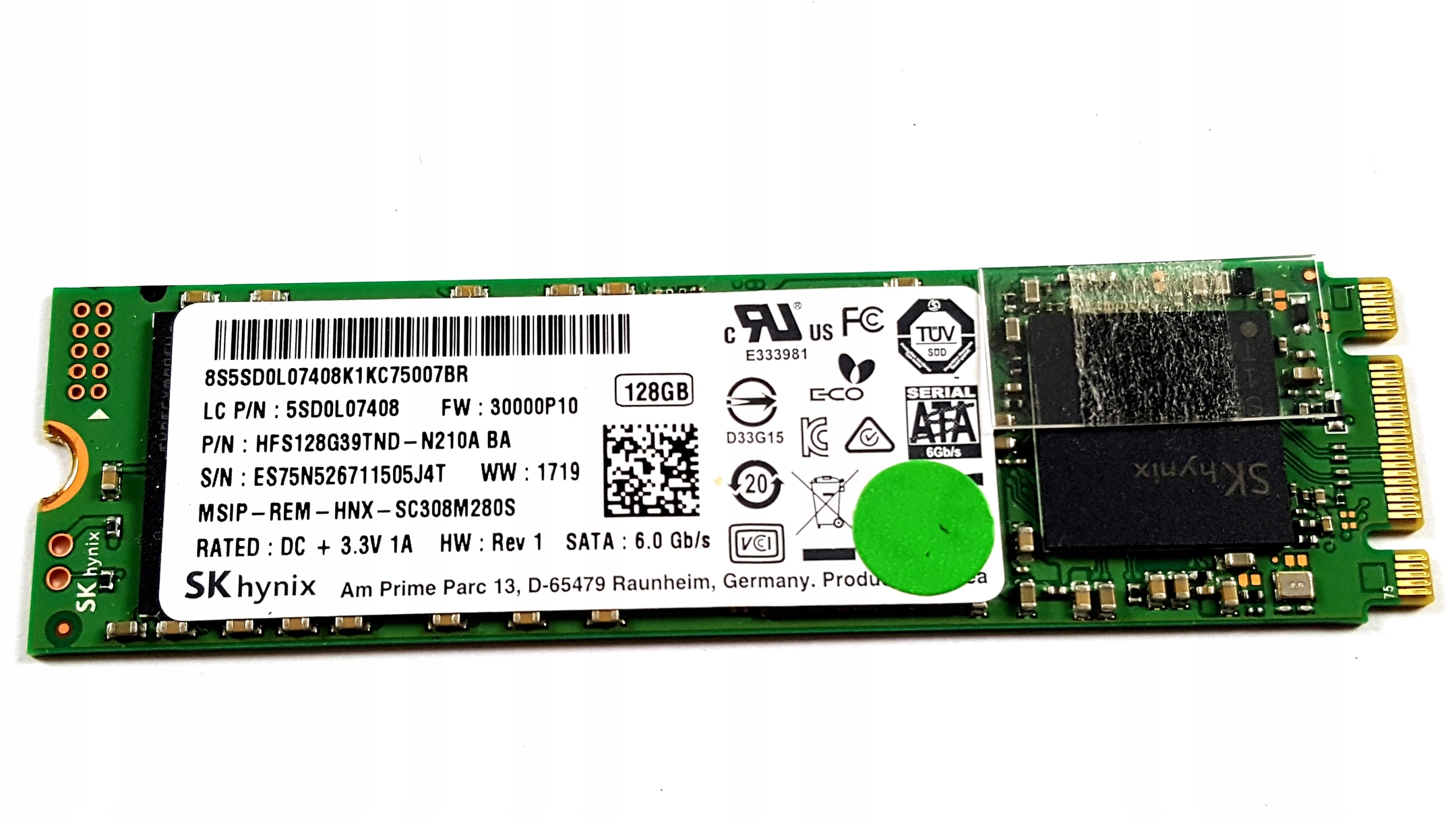 DYSK SSD M.2 SK HYNIX 128GB M.2