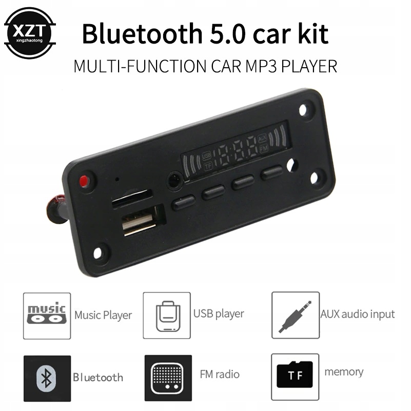 Moduł Audio Mp3 Bluetooth 5 SD Radio Aux Pilot USB Numer katalogowy producenta 2365