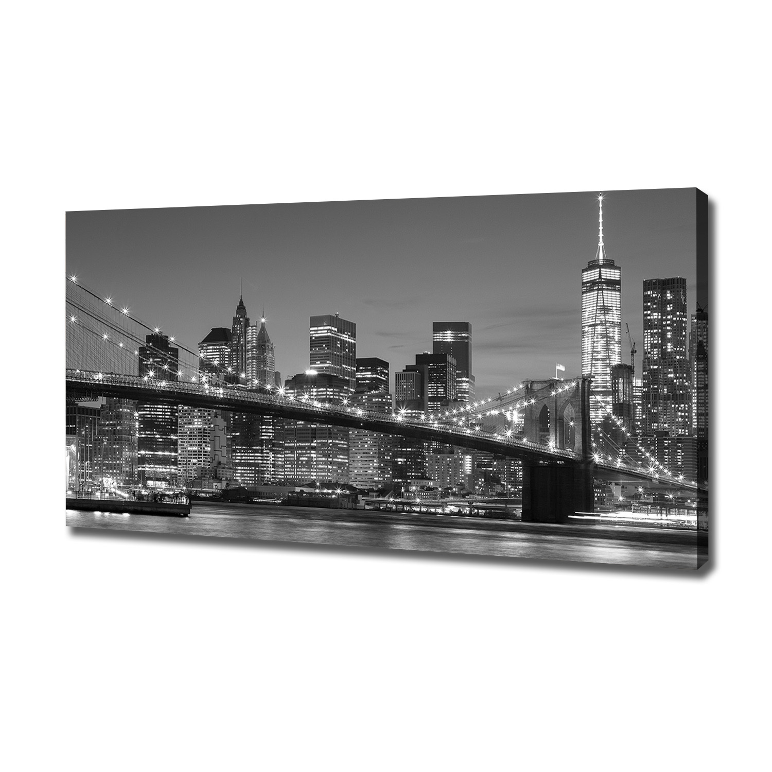 

Foto obraz na płótnie Manhattan nocą 120x60 cm