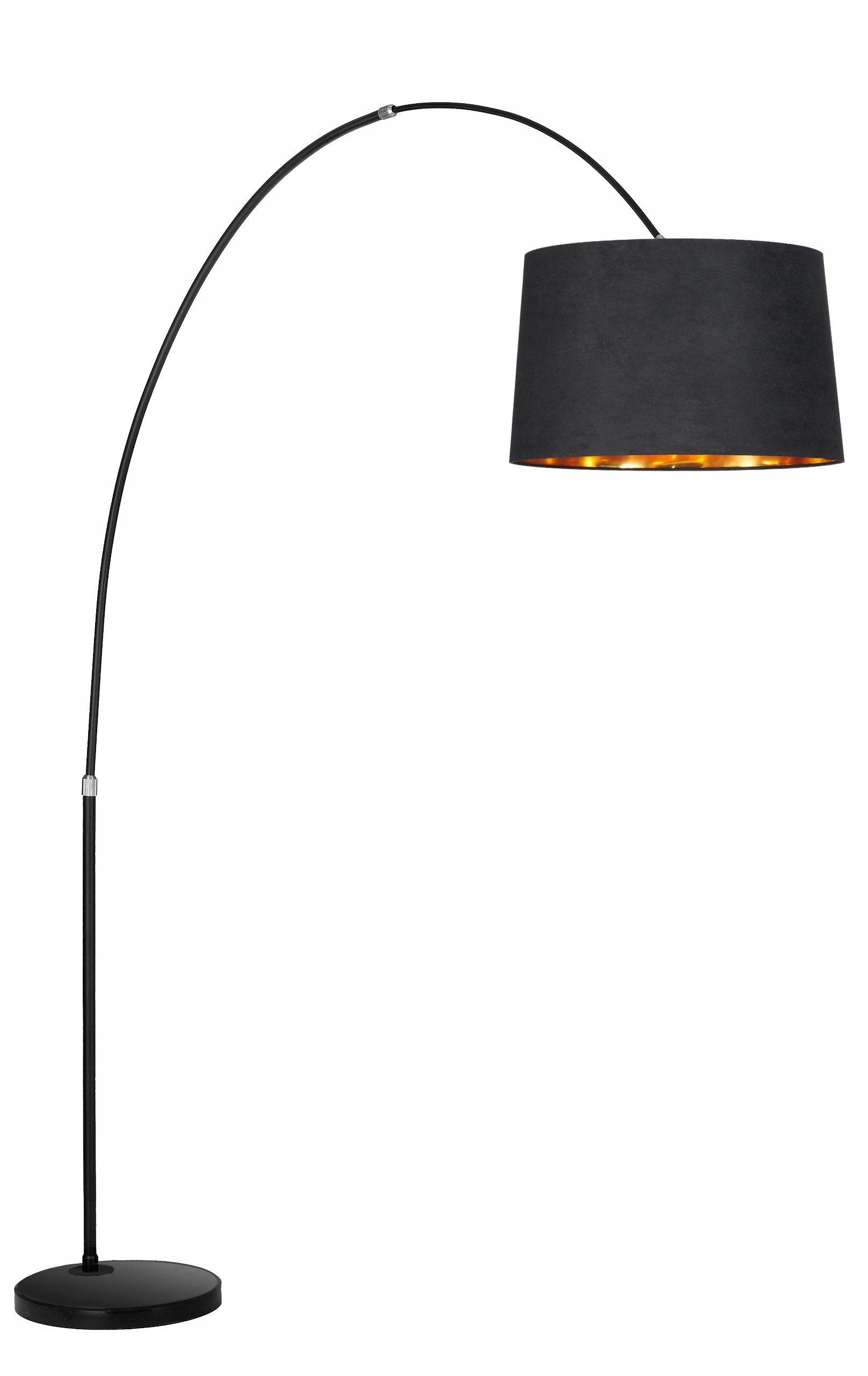 LAMPA PODŁOGOWA STOJĄCA ŁUKOWA ŁUK CZARNY WELUR MARMUR NOWOCZESNA XXL EAN (GTIN) 5906449100125