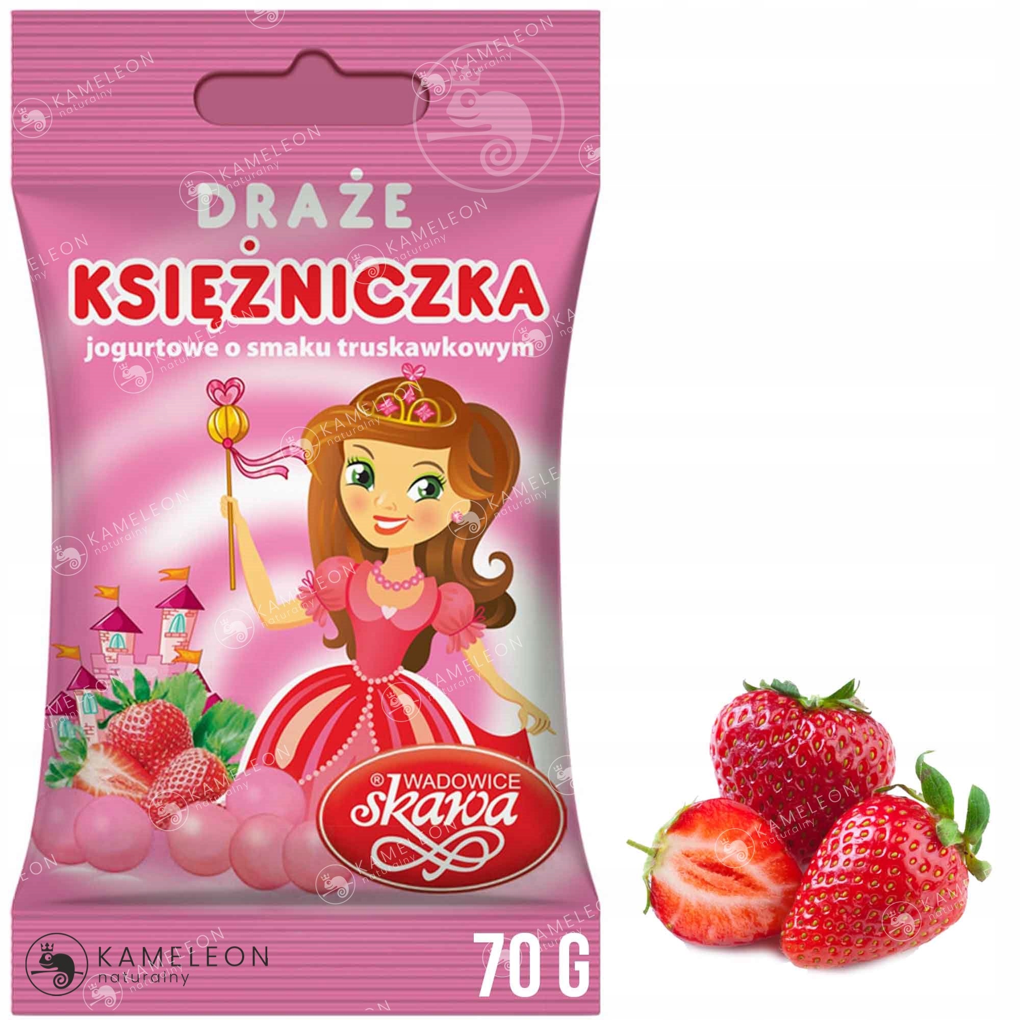 DRAŻE CUKIERKI SKAWA kokos kakao czekolada mix 8x Waga produktu z opakowaniem jednostkowym 0.56 kg