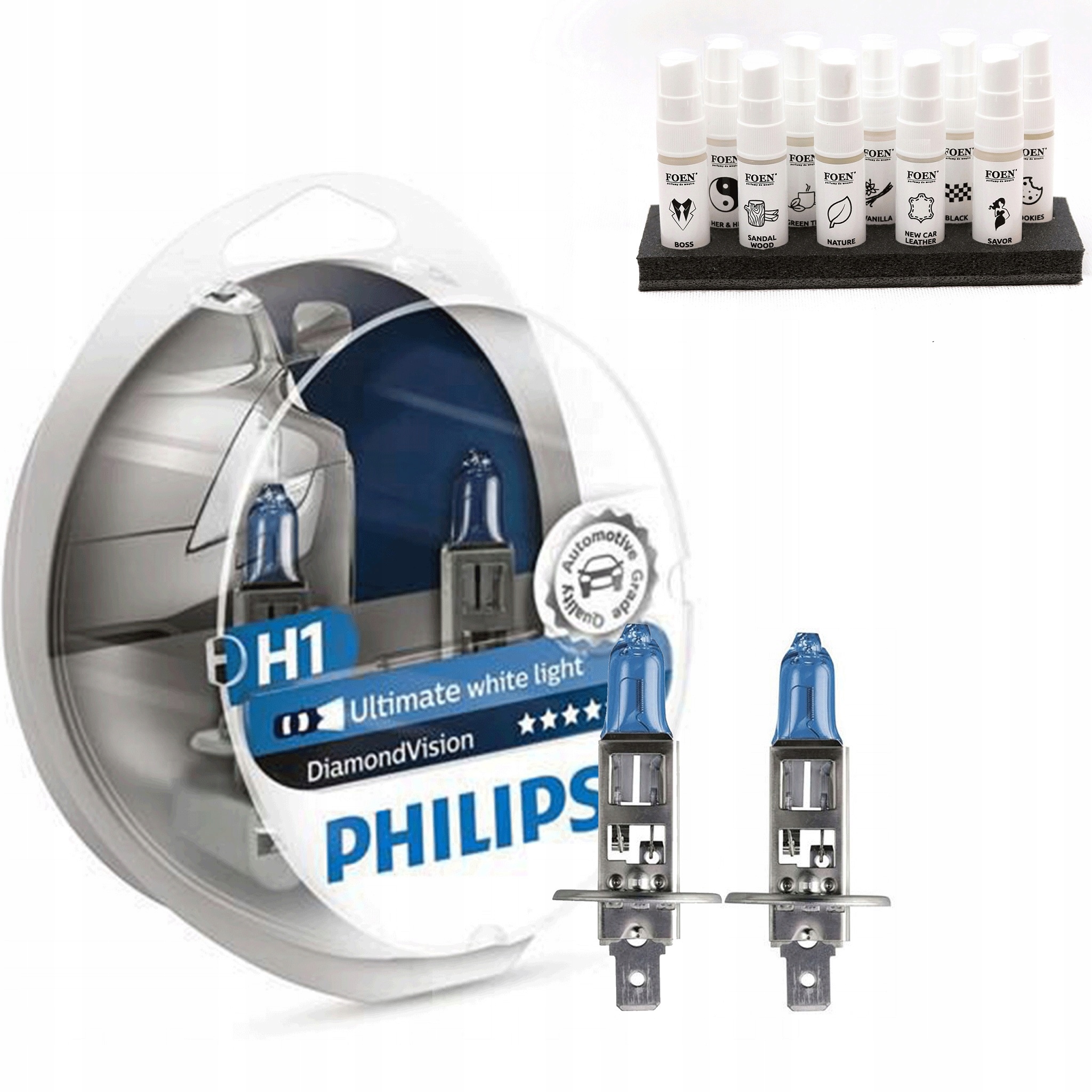 

Philips H1 Diamond Vision 5000k Xenon Effect +foen