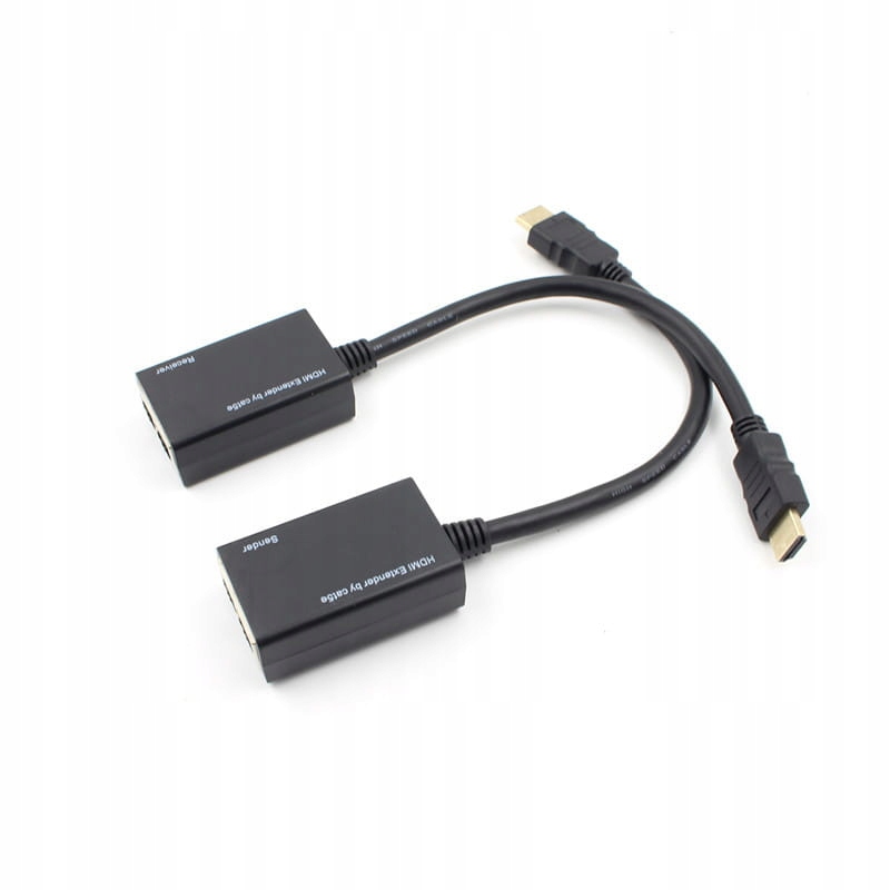 Przedłużacz HDMI Extender 30 metrów RJ45 ETHERNET CAT-5e/6