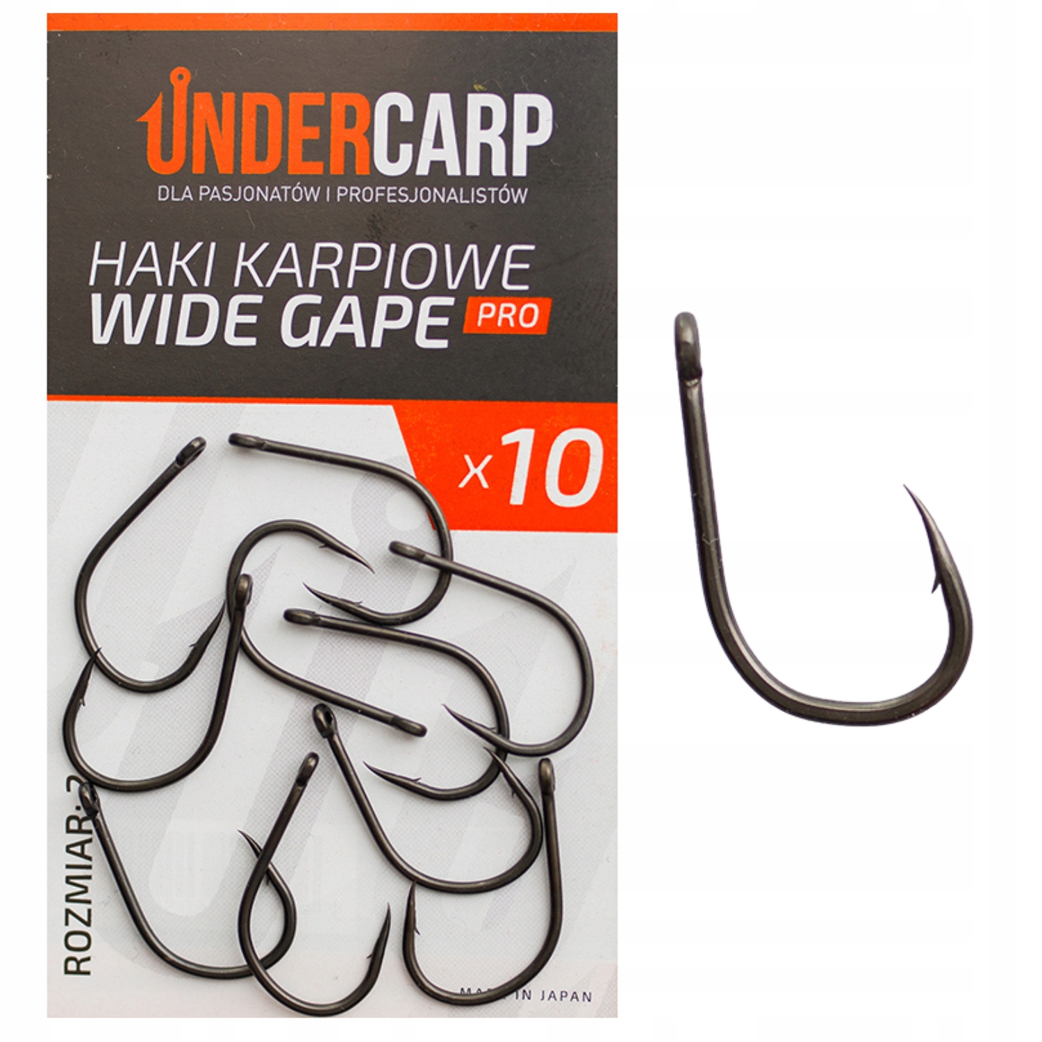 Haczyki Karpiowe Haki Under Carp Wide Gape Pro Zadziorowe 2
