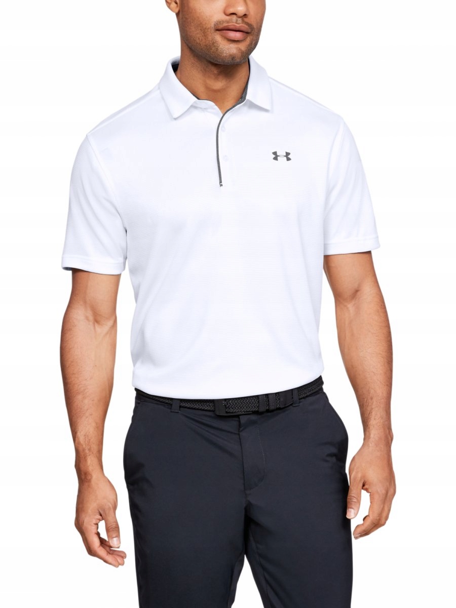 Męska koszulka do golfa Under Armour Tech Polo biała