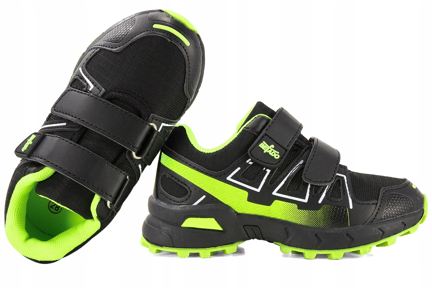 Befado 518X004 Buty Sportowe Trekkingowe Rzepy 26 Czarny