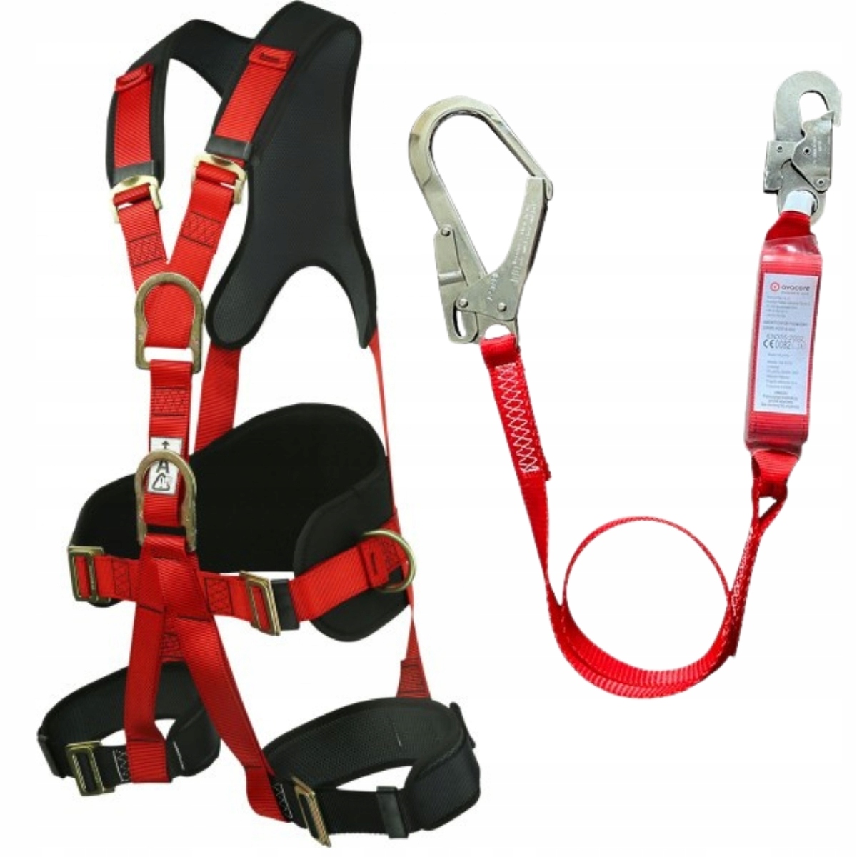 Zestaw szelki bezpieczeństwa Bhp z amortyzatorem Gekko Comfort Avacore
