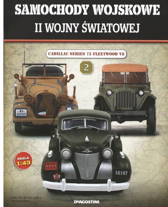 Samochody Wojskowe II Wojny Św. nr 2 Cadillac 75