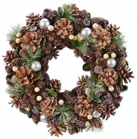 Girlanda świąteczna, wieniec świąteczny Ø32x9 cm