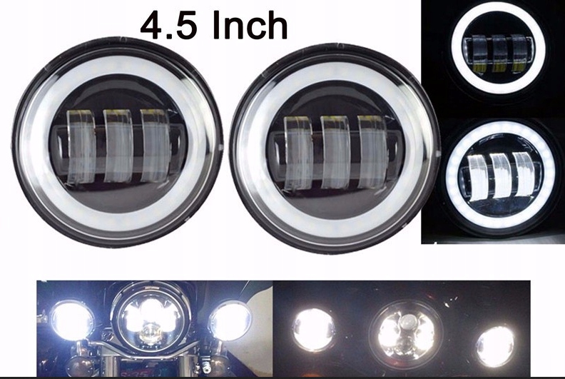 Lightbar LED + DRL zestaw 2szt BLECK 4,5 Cala Producent inny