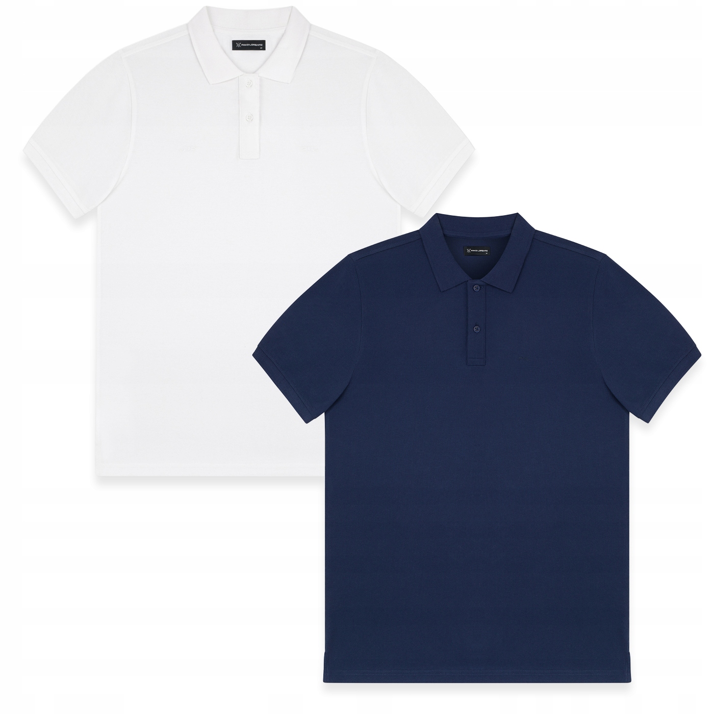 Sada 2 bílých a modrých polovin 100% bavlna Pako Lorente vel L