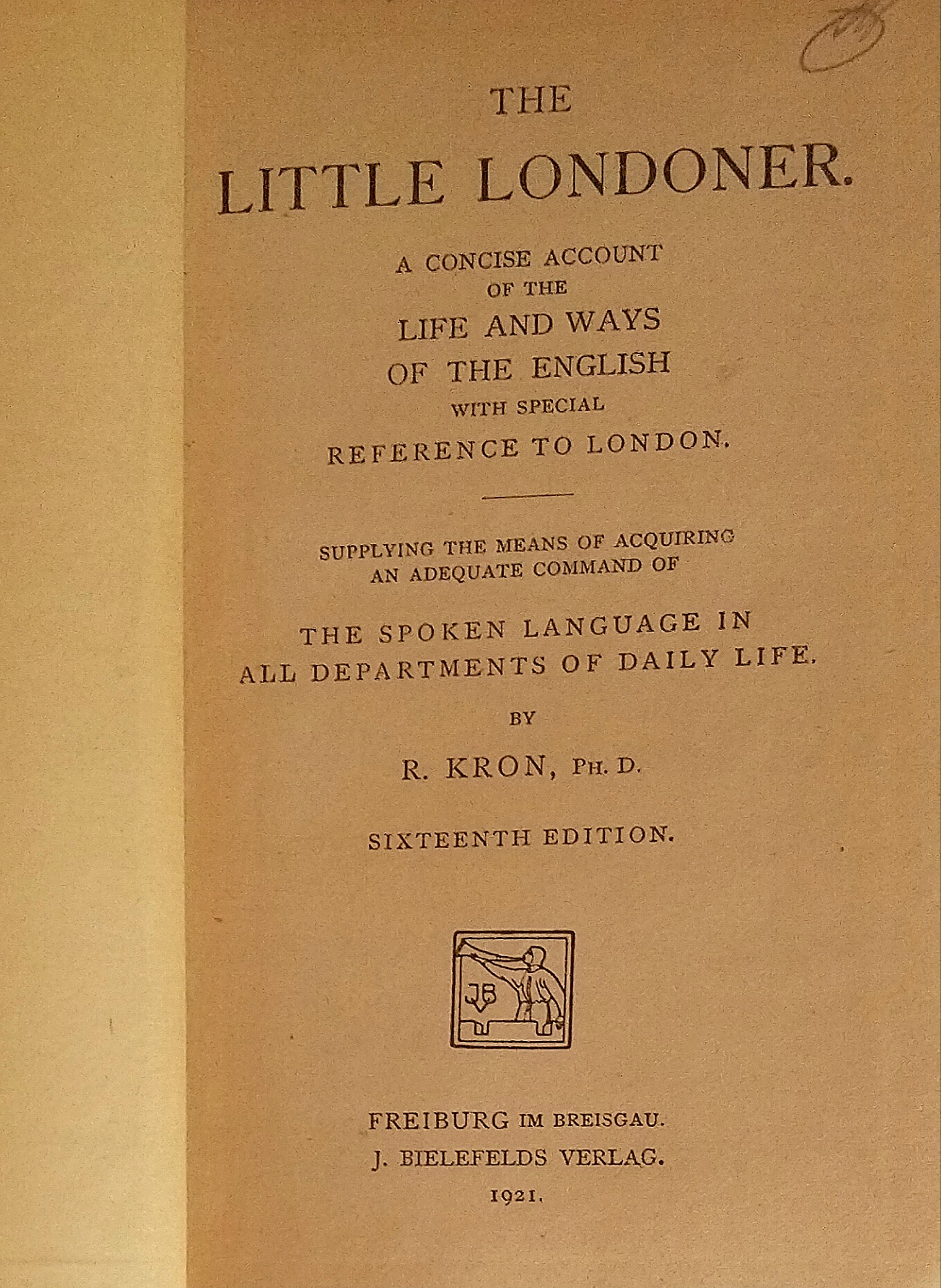 The Little Londoner R.Kron SPK