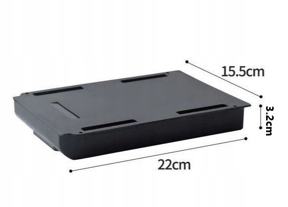 SZUFLADA ORGANIZER "M" PIÓRNIK Szufladka samoprzylepna *CZARNY* Marka bez marki