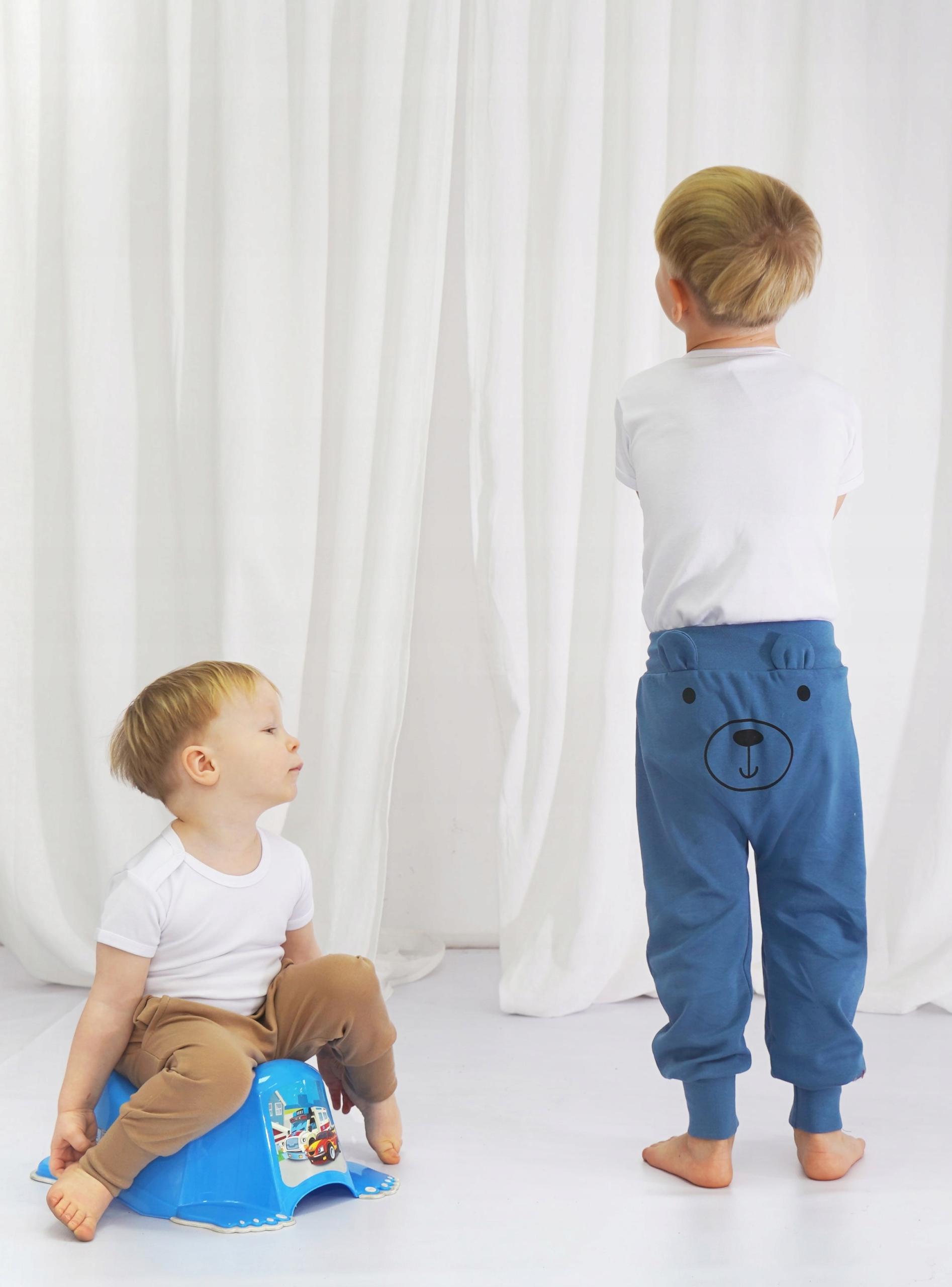 Granat spodnie MIŚ 2 do nauki samodzielności żłobka przedszkola bawełna 92 Kod producenta spodnie dziecięce