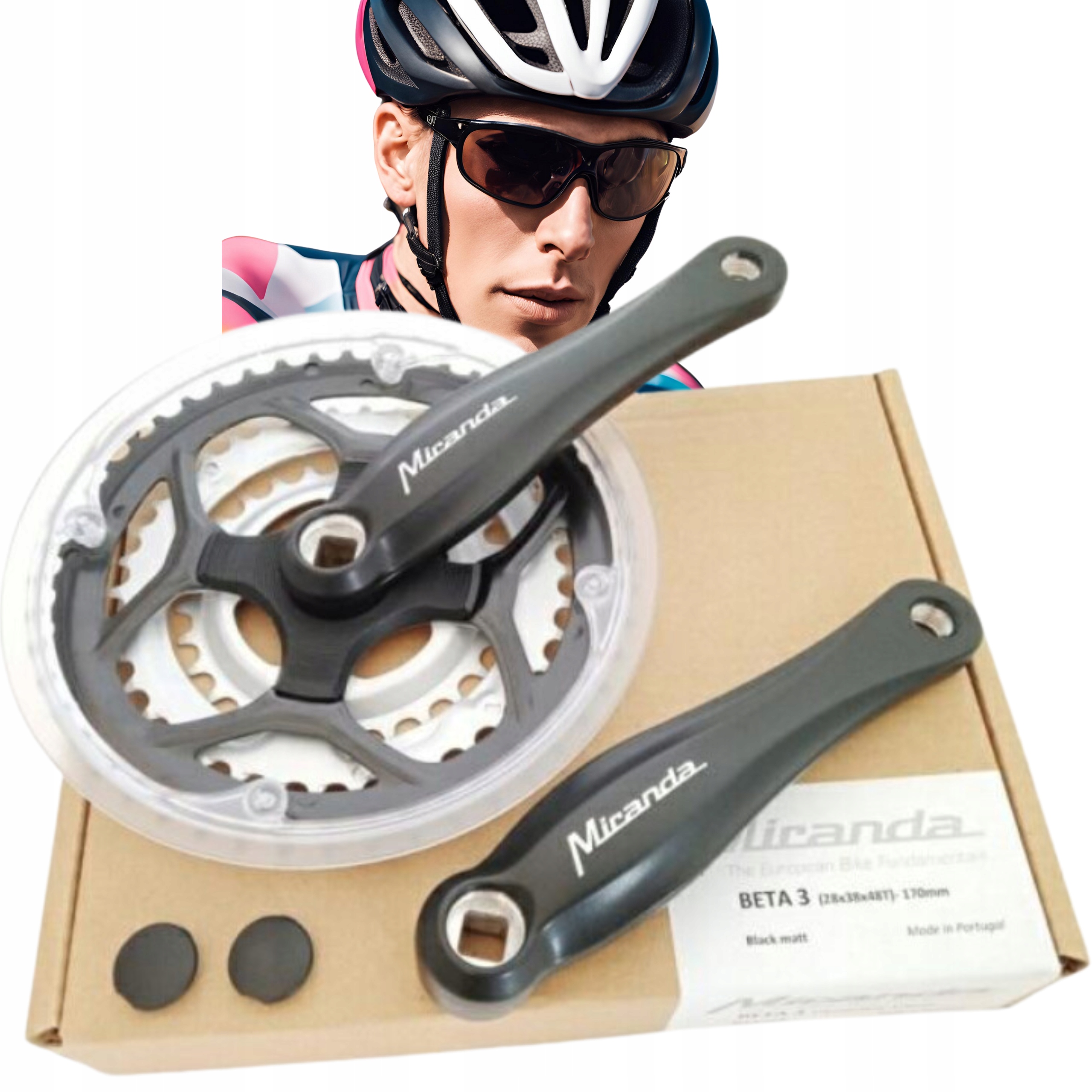 Třířadý klikový mechanismus 42/34/24z X 170 mm – odolná klika 24x34x42