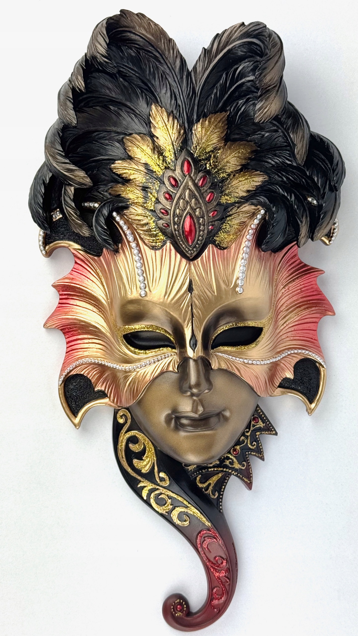 Maska Wenecka zawieszka Sowa Steampunk