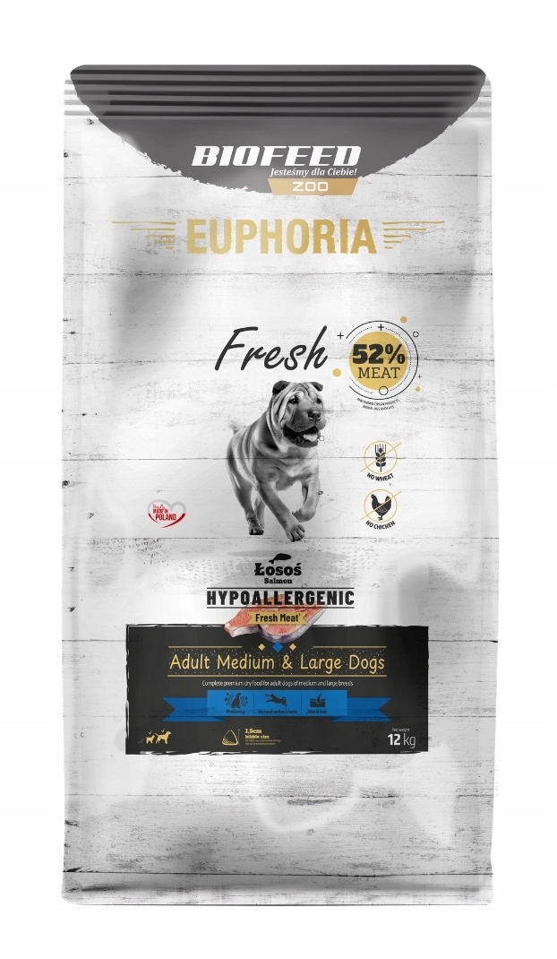 Euphoria Fresh 12kg karma dla psa Salmon hypoalergiczna łosoś