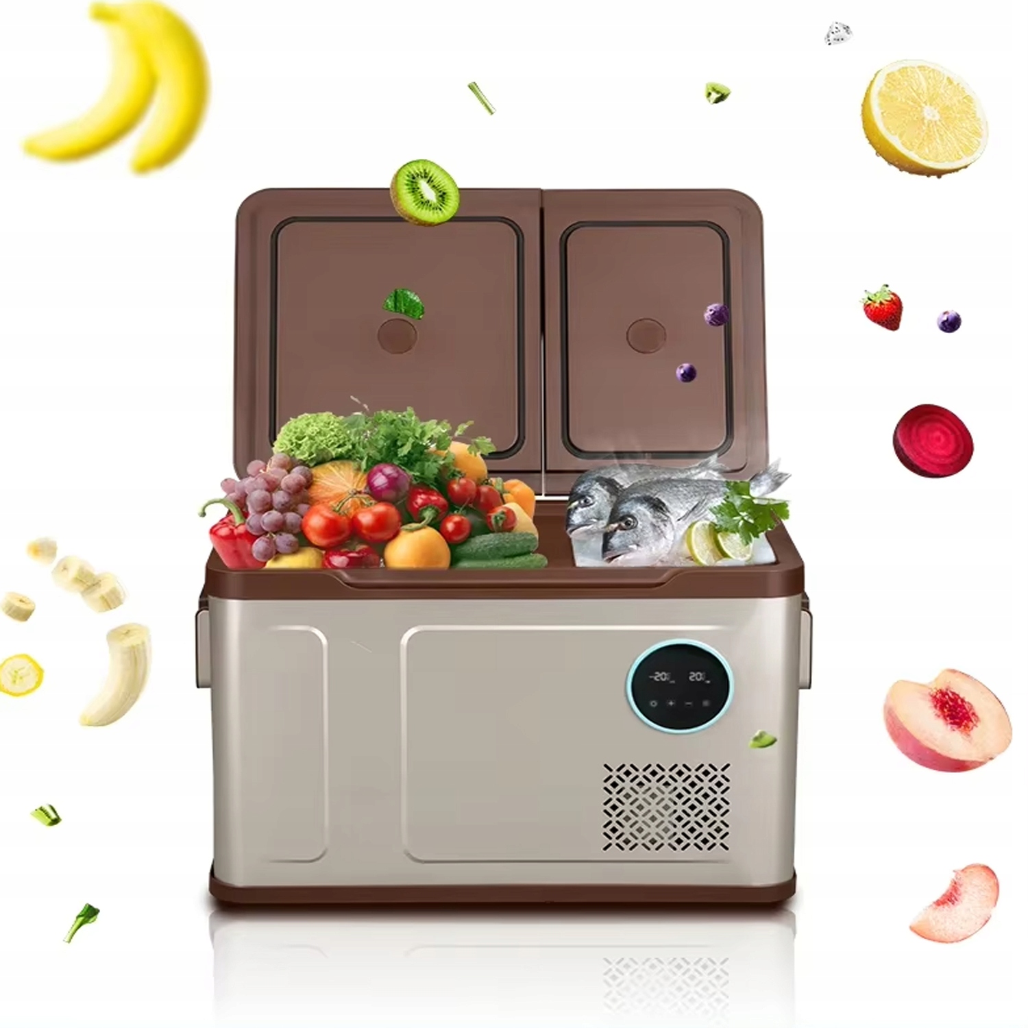 Turistická Přenosná Kompresorová Chladnička 31 L Obytný Vůz 12V24V 230V Standheiz