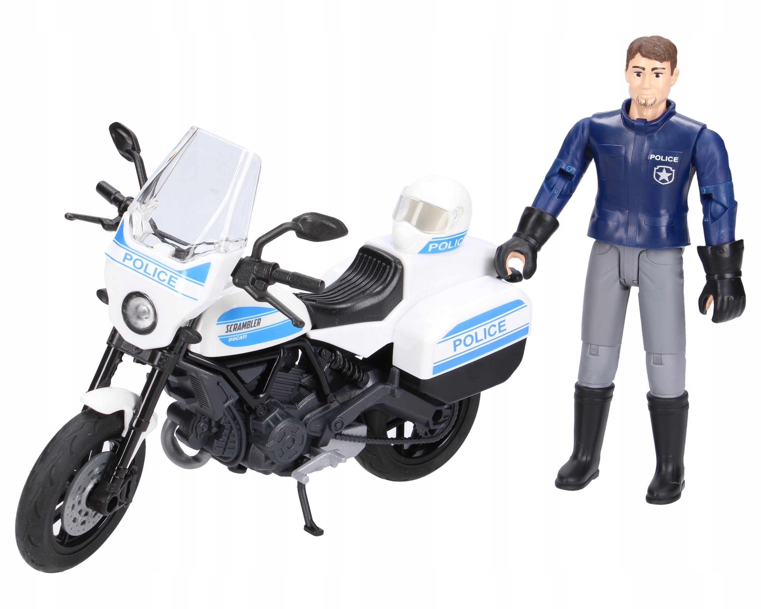 

Bruder 62731 Policjant Na Motocyklu Scrambler