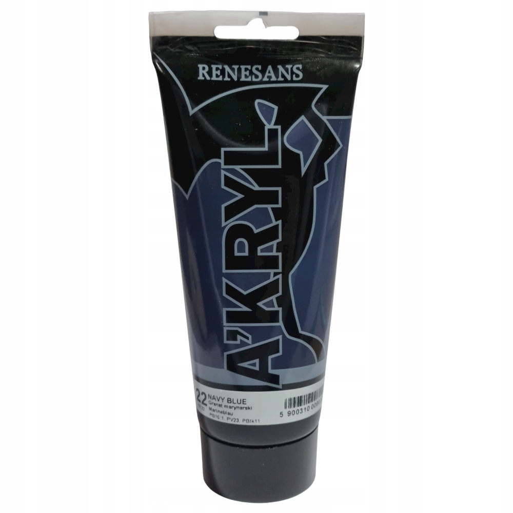 Farba akrylowa 200ml, granat marynarski, Renesans NR 22 Kod producenta 5900310008022