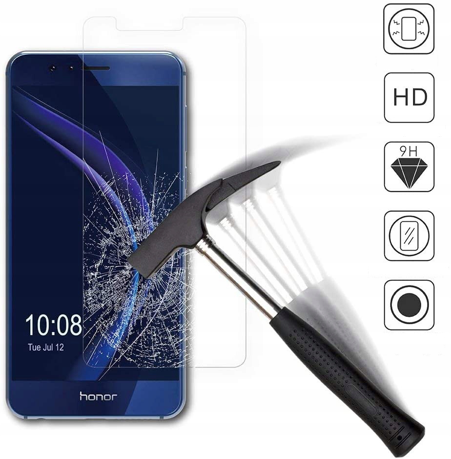 Szkło hartowane płaskie do Huawei Honor 8 Rodzaj szkło hartowane