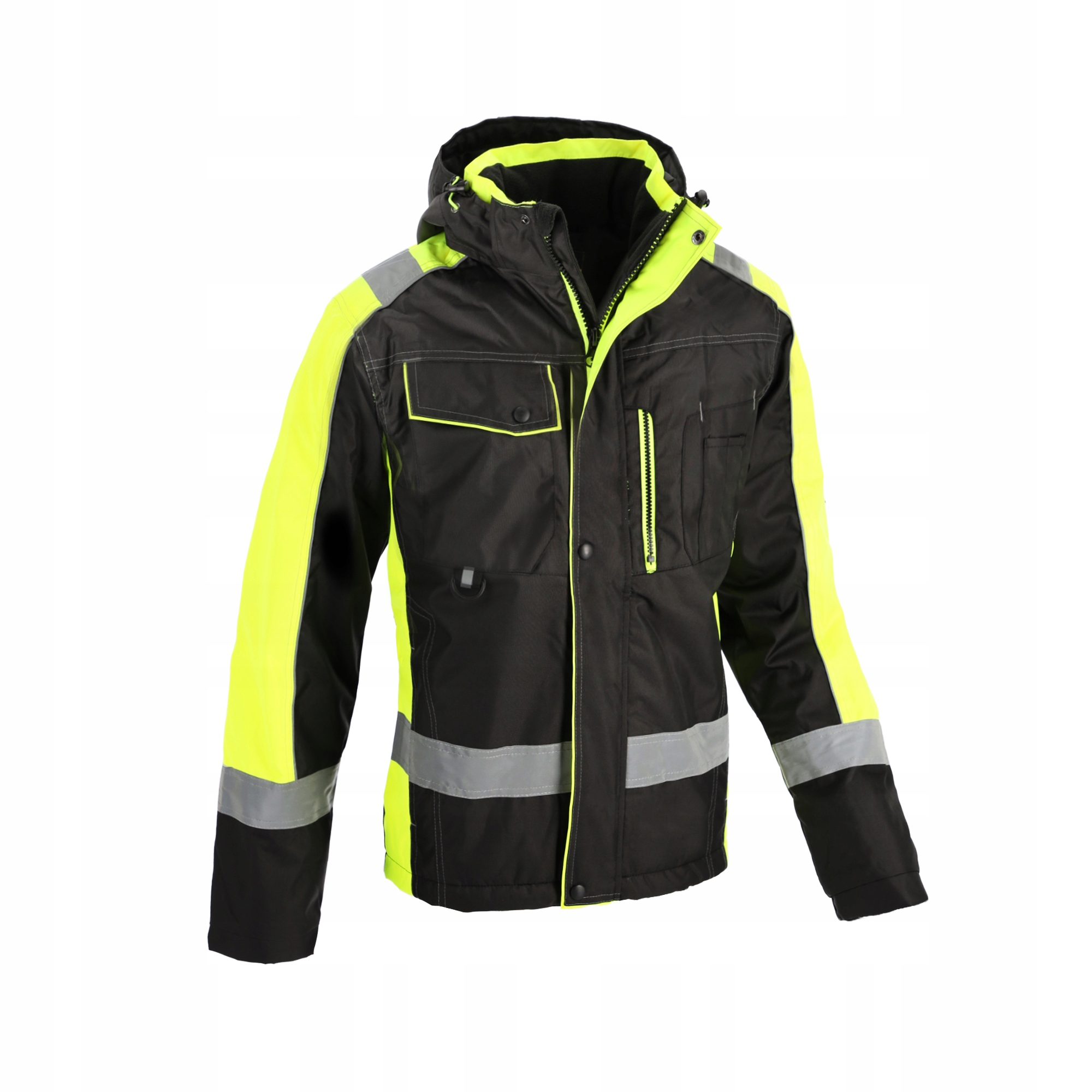 KURTKA OCIEPLANA WODOODPORNA ZIMOWA OSTRZEGAWCZA ALPHA ODBLASKOWA M Marka inna