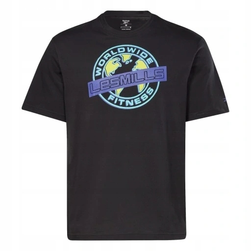 Koszulka sportowa męska Reebok czarna krótki rękaw