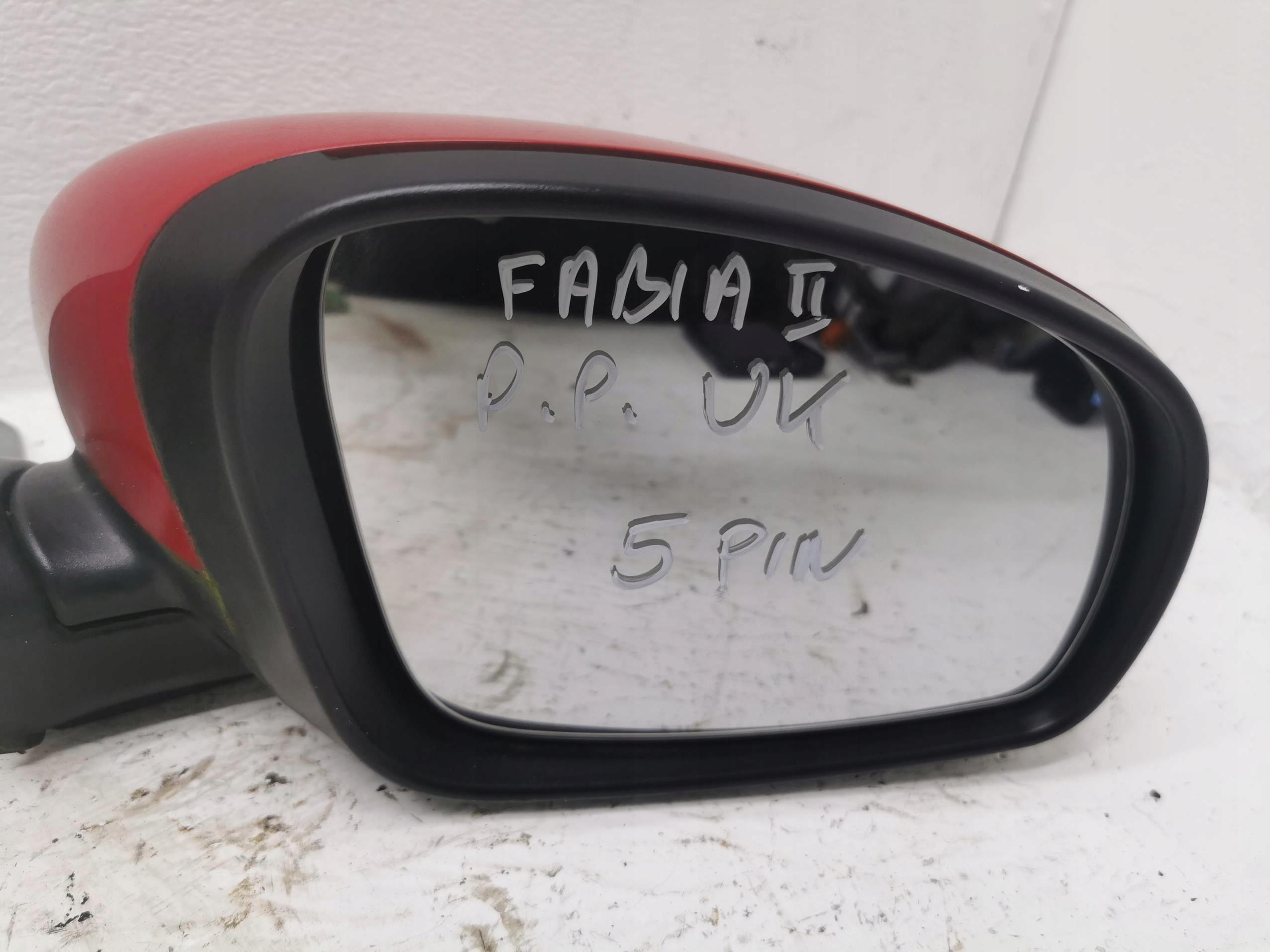 mirror right SKODA FABIA II SCOUT 5 PIN LF3K UK
