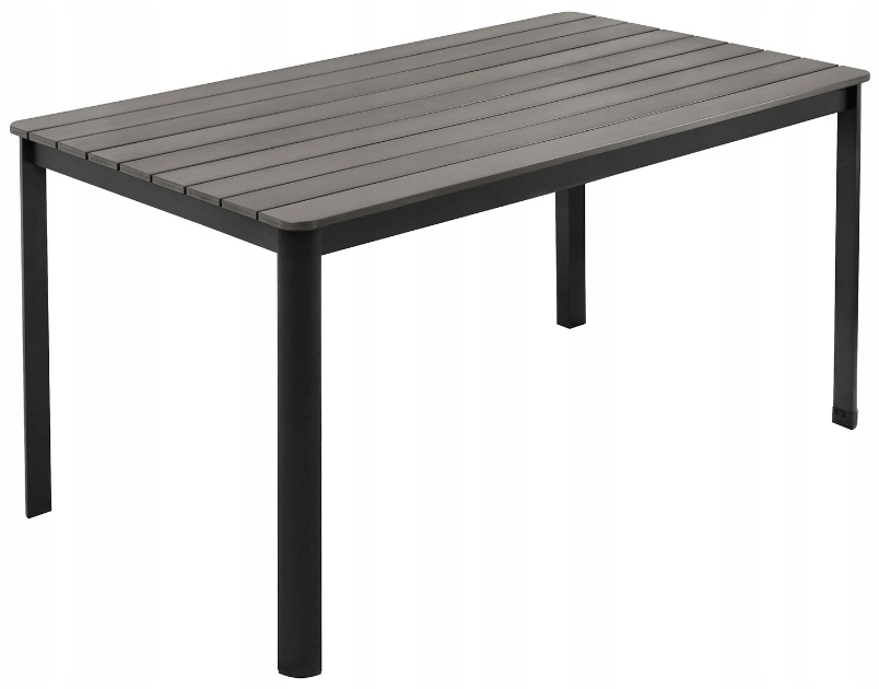 Stół Ogrodowy Tarasowy Kompozytowy Aluminium 150 x 90 cm