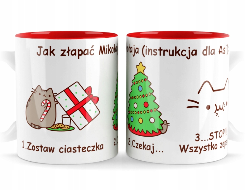

kubek z imieniem Jak Złapać Mikołaja