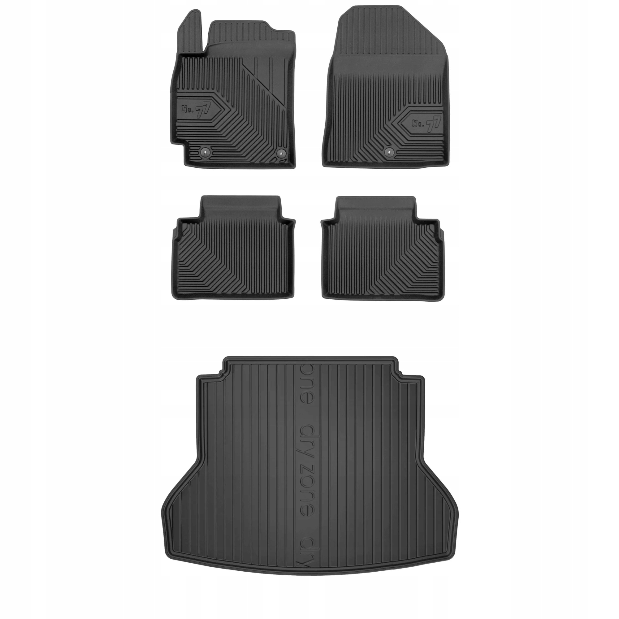 Gumová sada kobercov a rohože Hyundai Elantra VI 2016-2020