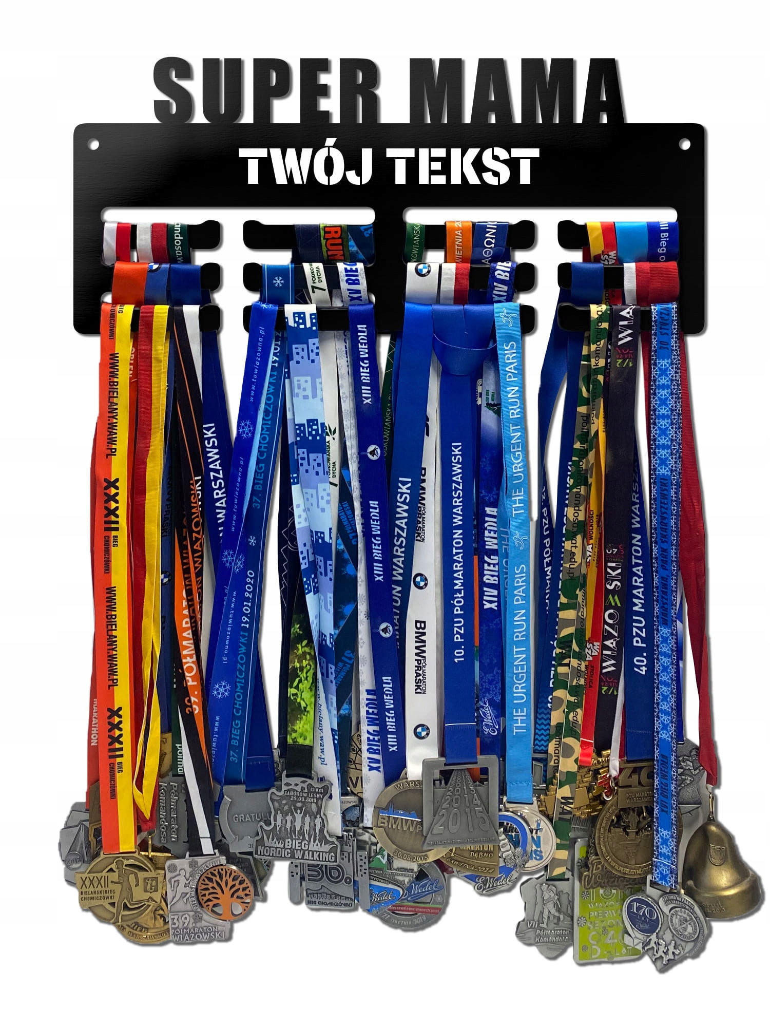 Wieszak na medale Mama twoje imię dowolny tekst 68.1