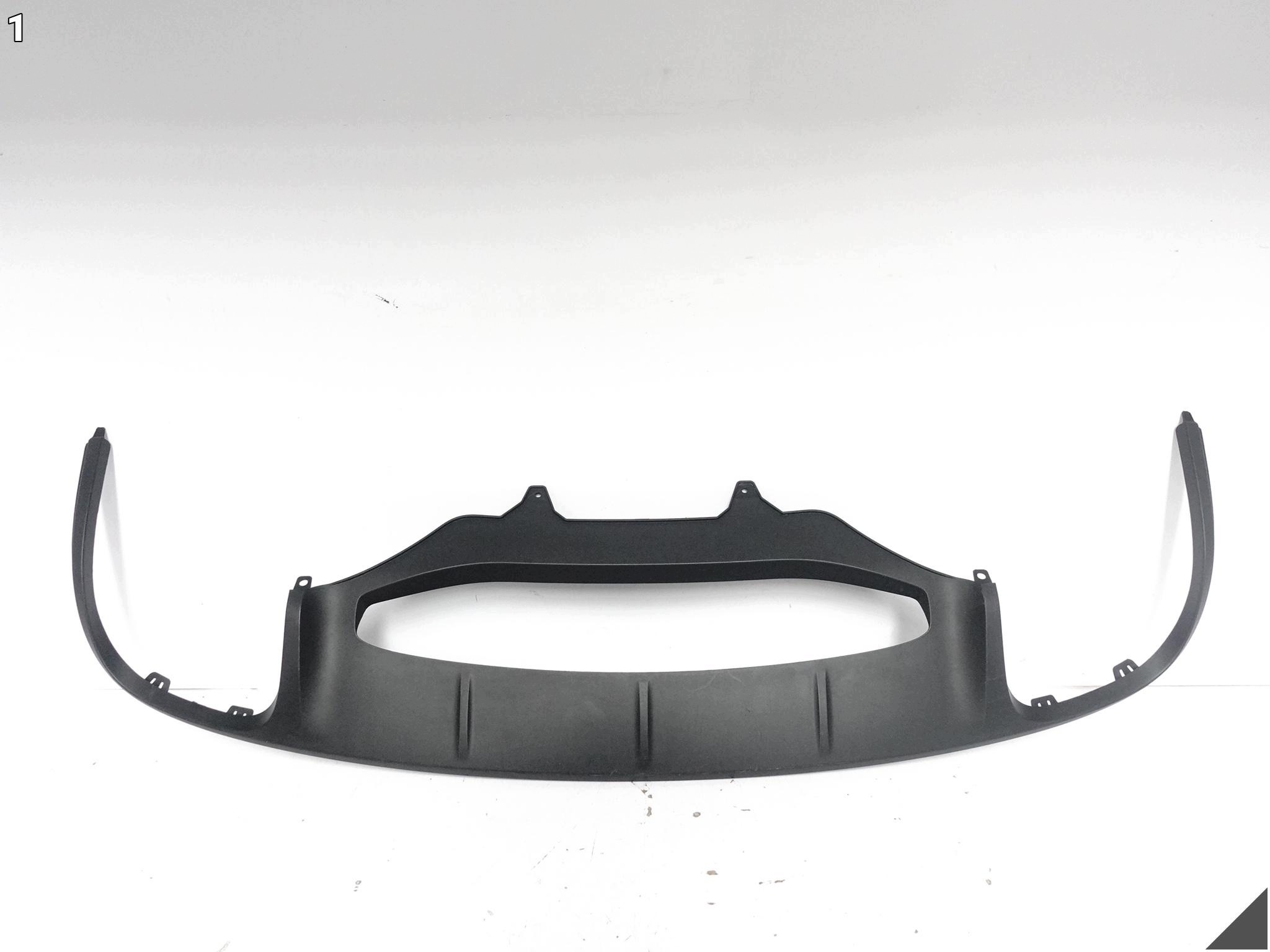 PORSCHE MACAN and 1 95B 14-18 diffuser SPOILER moulding W bumper rear part 95B807834M