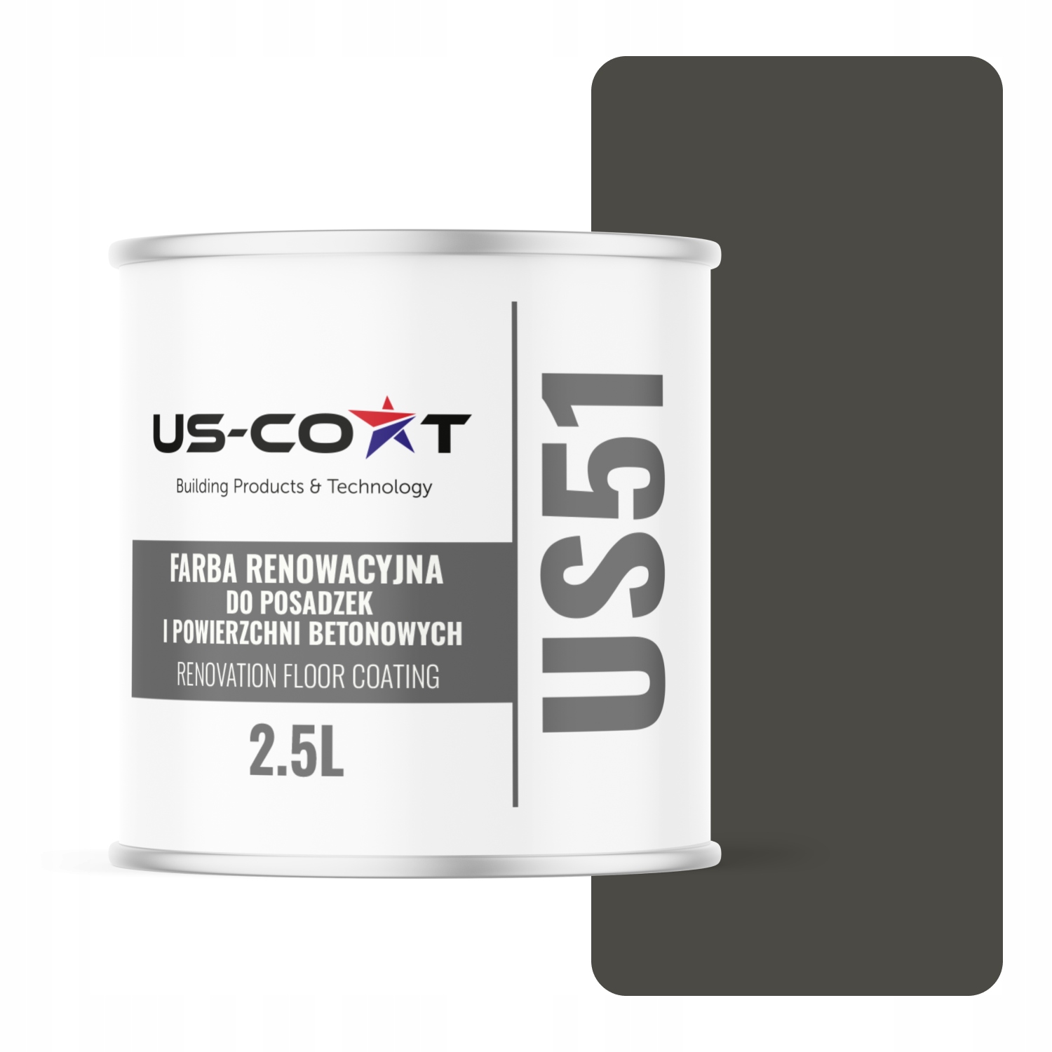 Farba Na Renováciu Betónových Podláh Garáže Šedá Tmavá RAL7022 Lesk 2,5 L