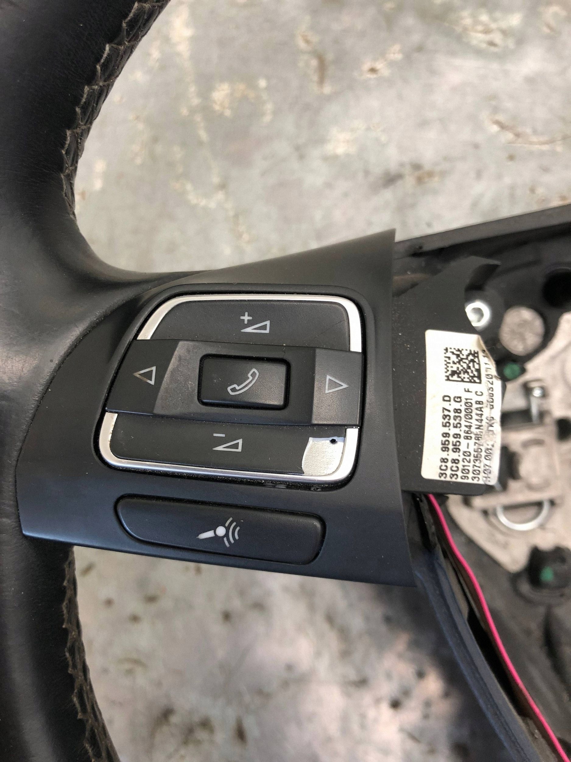 lenkrad Leder MULTIFUNKCJA VW PASSAT B7 3C8419091BE 3C8959537D
