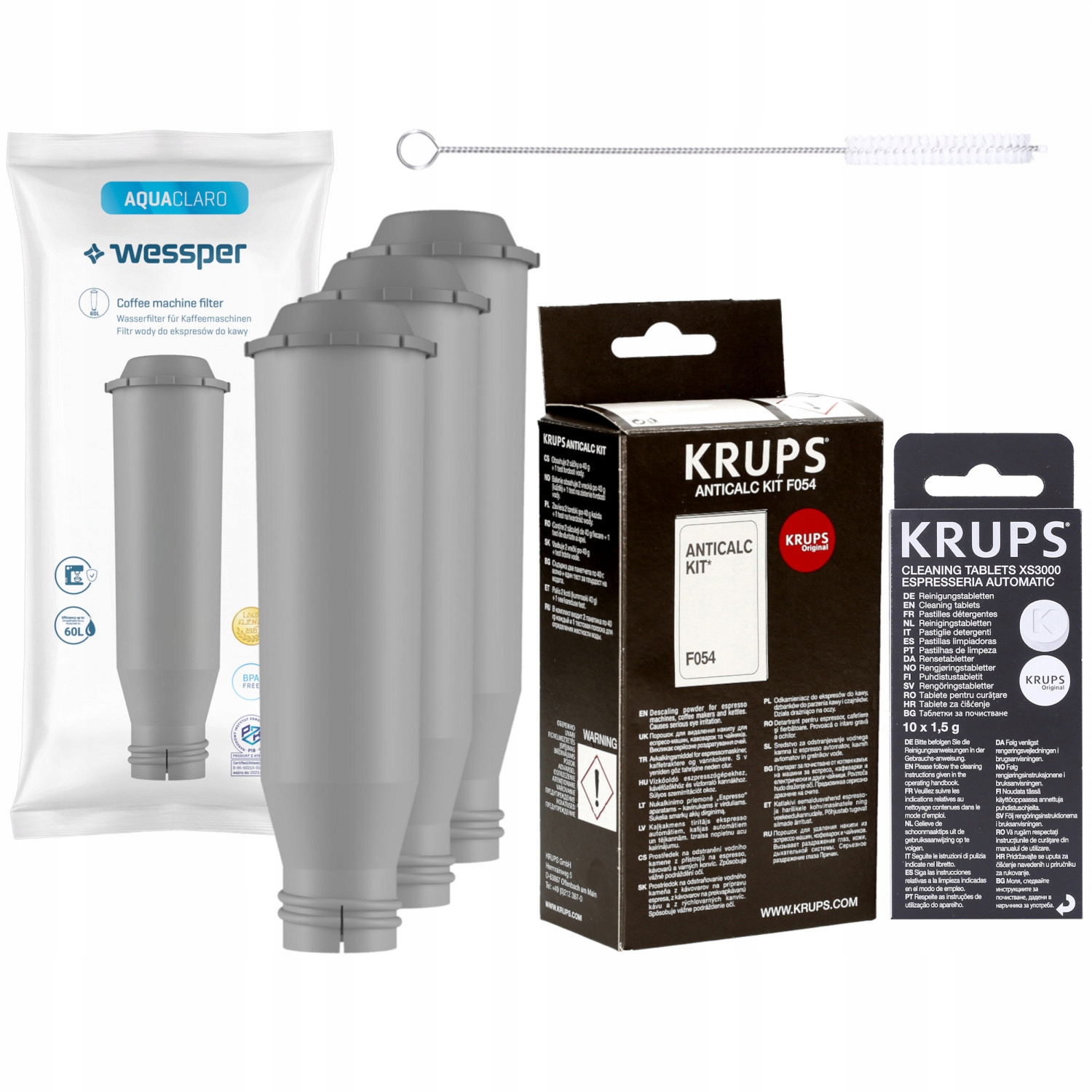 

3x Filtr Wody Odkamieniacz Tabletki Krups XS3000