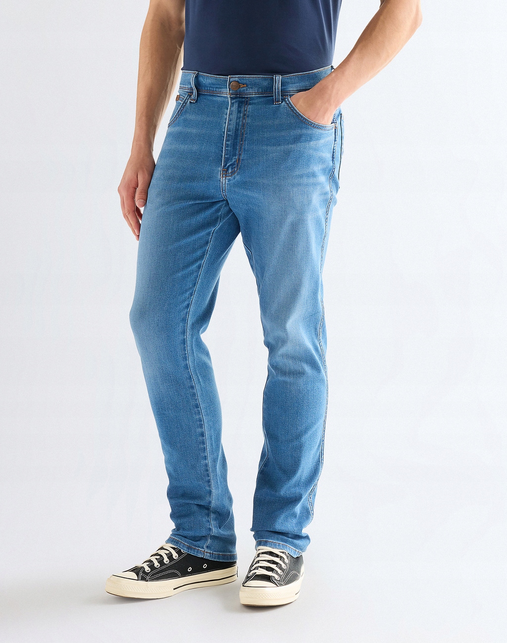 Pánské džíny Wrangler Texas Slim 112378817 Light Visual W34 L30 Zúžené