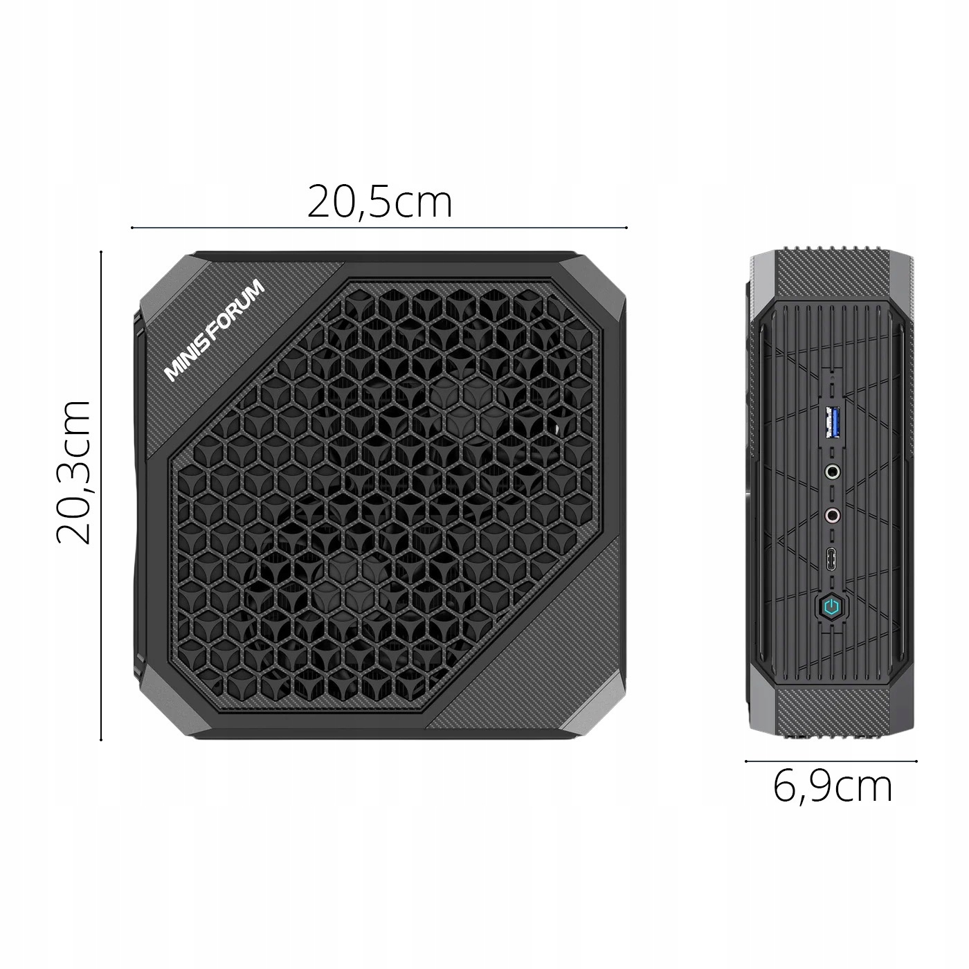 Minisforum HX77G 32GB 1TB　Ryzen7+6600ｍ MINISFORUM Launches HX77G Mini Gaming PC with Ryzen 7 7735HS