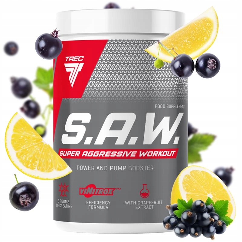 Saw Trec Kreatinový Stak Beta-alanin Kofein 400g S.a.w. Předtréninková