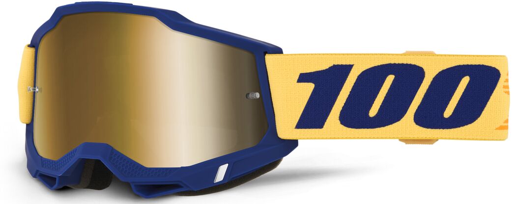 Okuliare Na Crossový Štvorkolku 100 % Accuri 2 Desoto Blue Mirror Gold 50014-10062