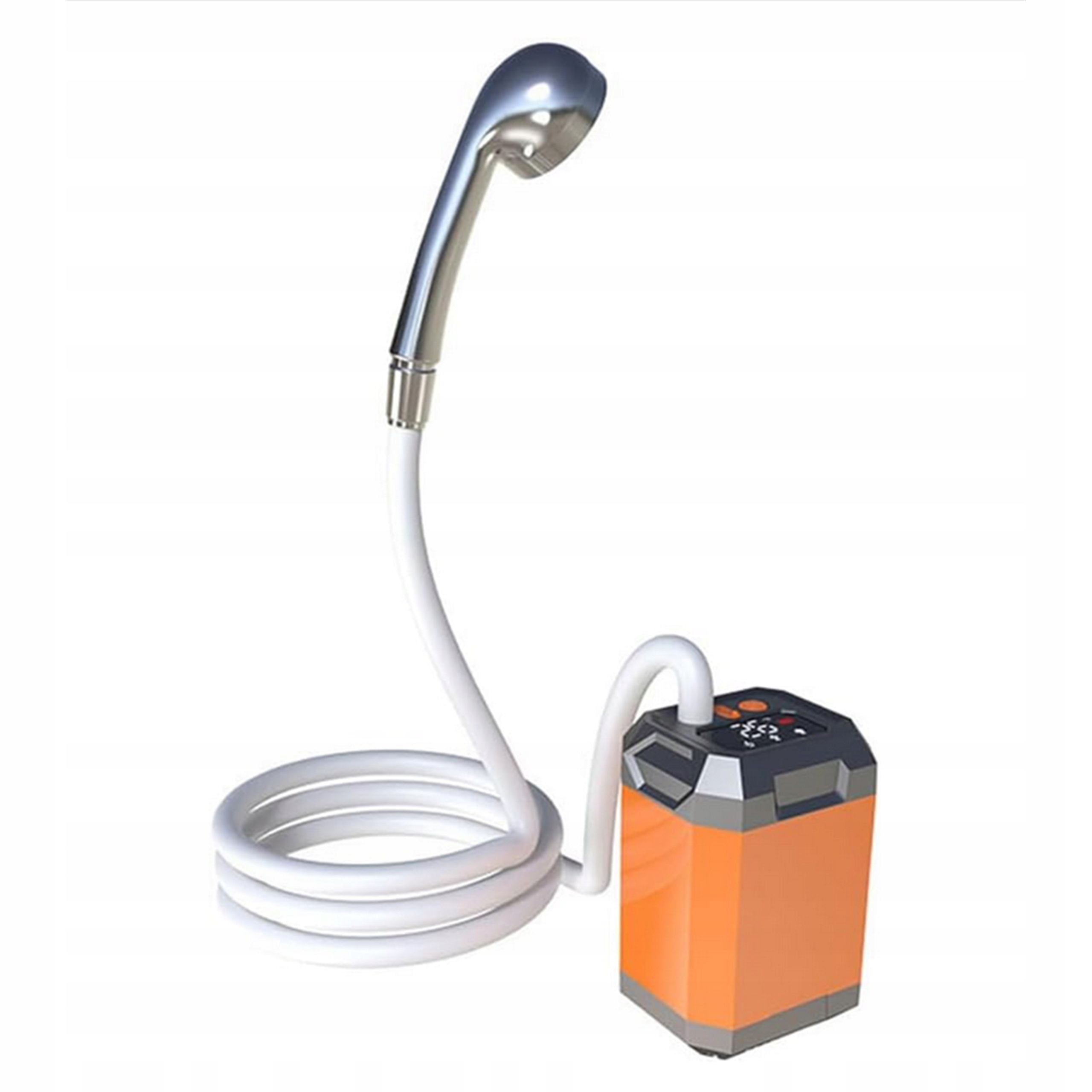 Přenosná Kempingová Sprcha Usb S Led Displejem Teploty