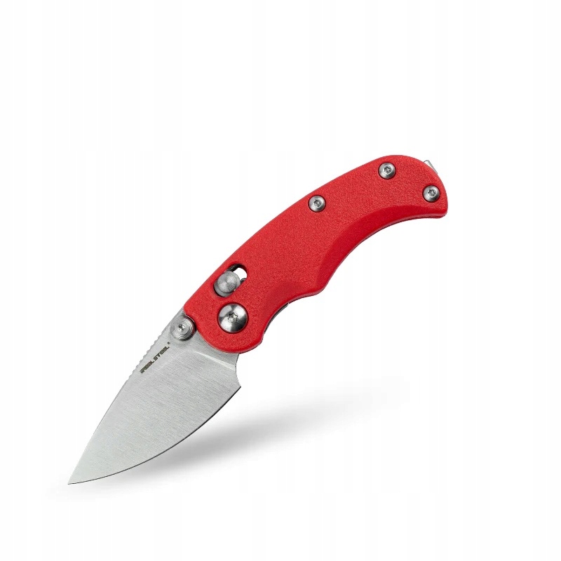 Nůž Real Steel Esca 7181SR Crossbar Lock Satin 12C27 Red