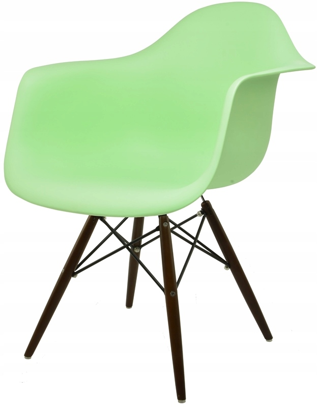 Křeslo Dankor Design Daw Světle Zelené Nohy Hnědé