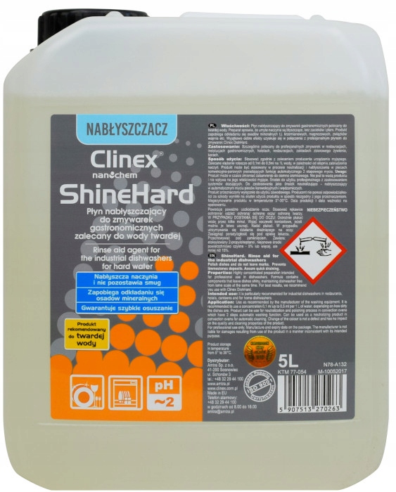 

Clinex Shinehard Płyn Nabłyszczający do Zmywarek