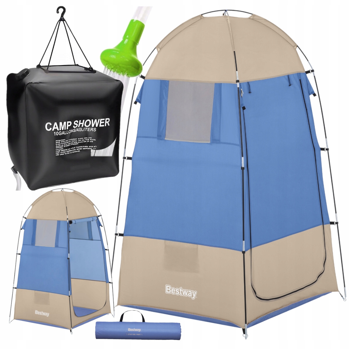 Kempingový Set Stan Převlékárna Wc solární sprcha 40 l