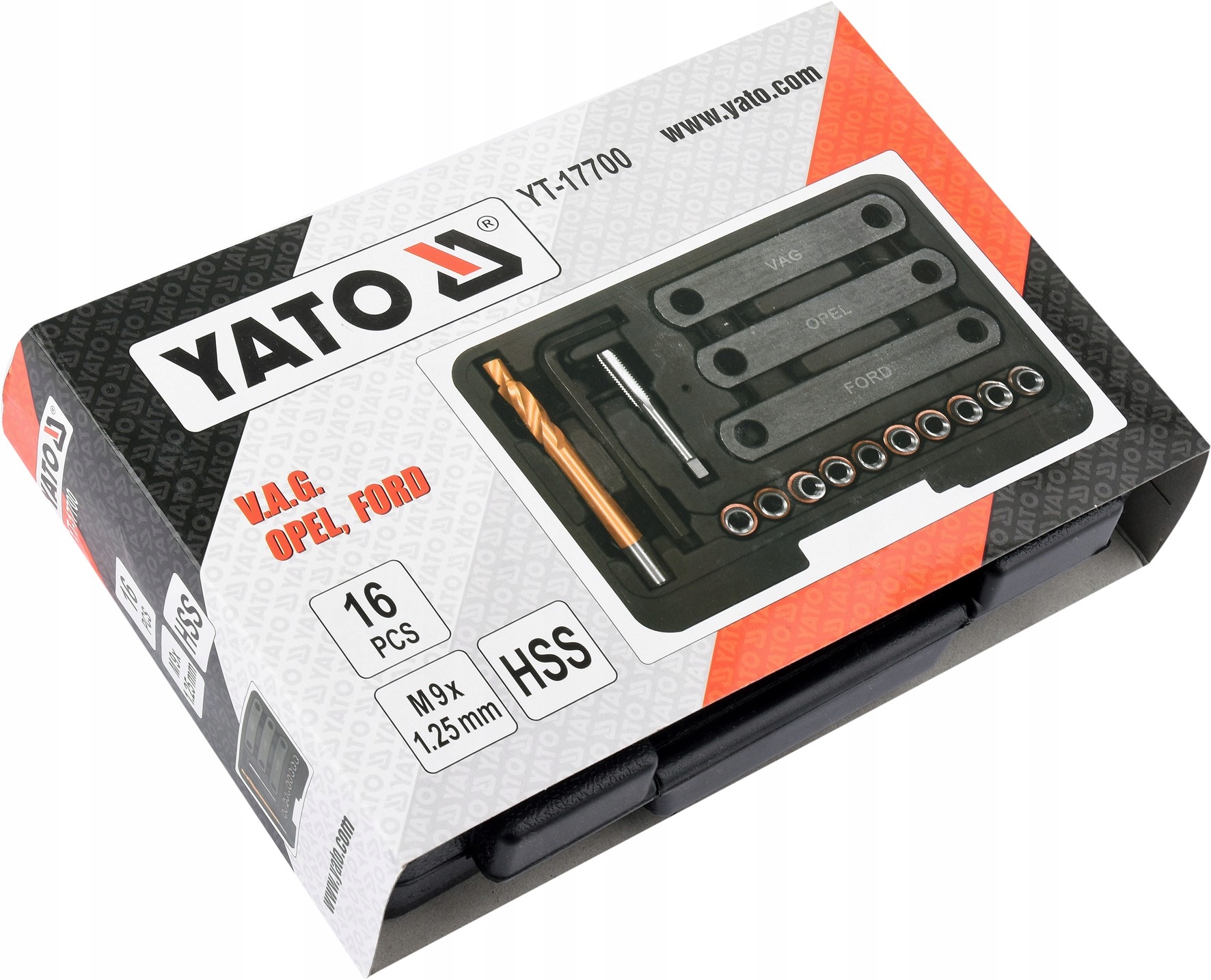 ZESTAW DO NAPRAWY GWINTOW ZACISKOW HAMULCOWYCH Producent code YT 17700