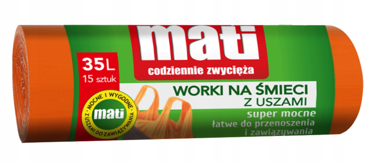 

Worki na śmieci 35l (15) uszy pomarańczowe